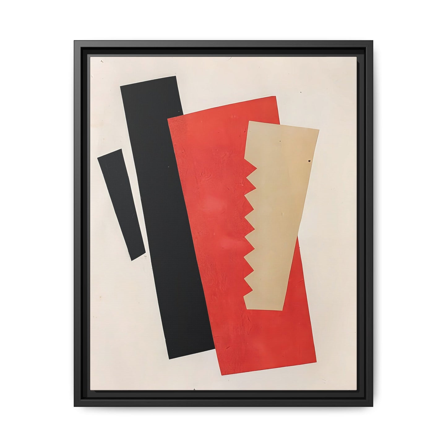 Composition Red-Black-Gold (1920) by El Lissitzky / Toile encadrée sur caisse américaine