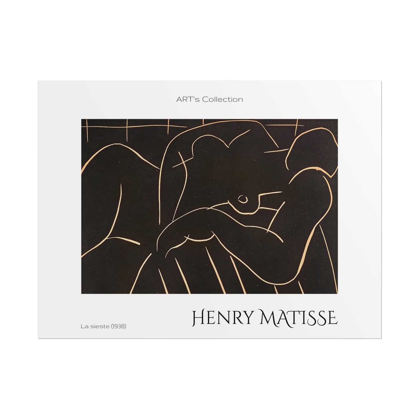 La sieste (1938) by Henry Matisse / Affiche imprimée - Série ART's Collection