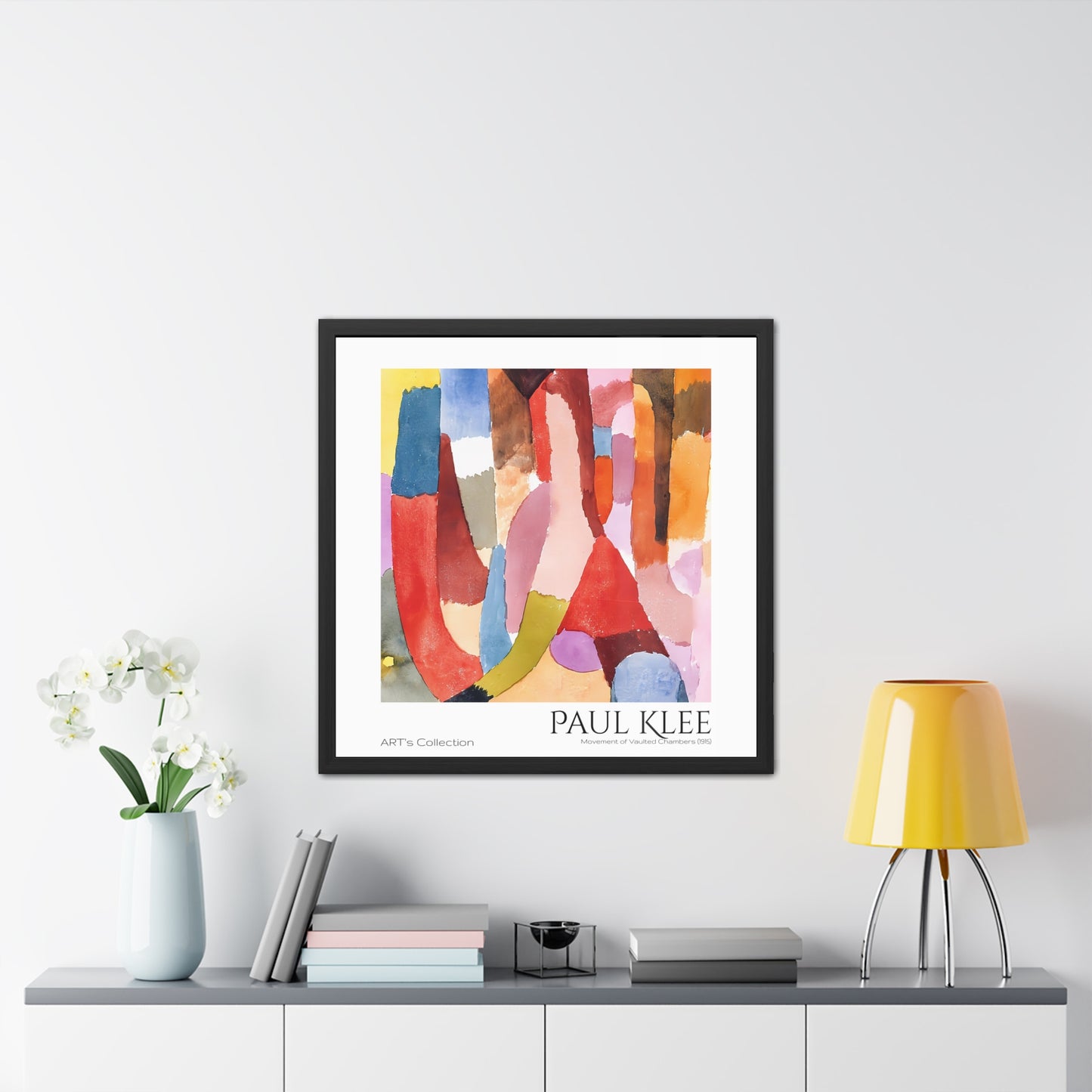 Movement of Vaulted Chambers (1915) by Paul Klee / Affiche Encadrée série ART's Collection