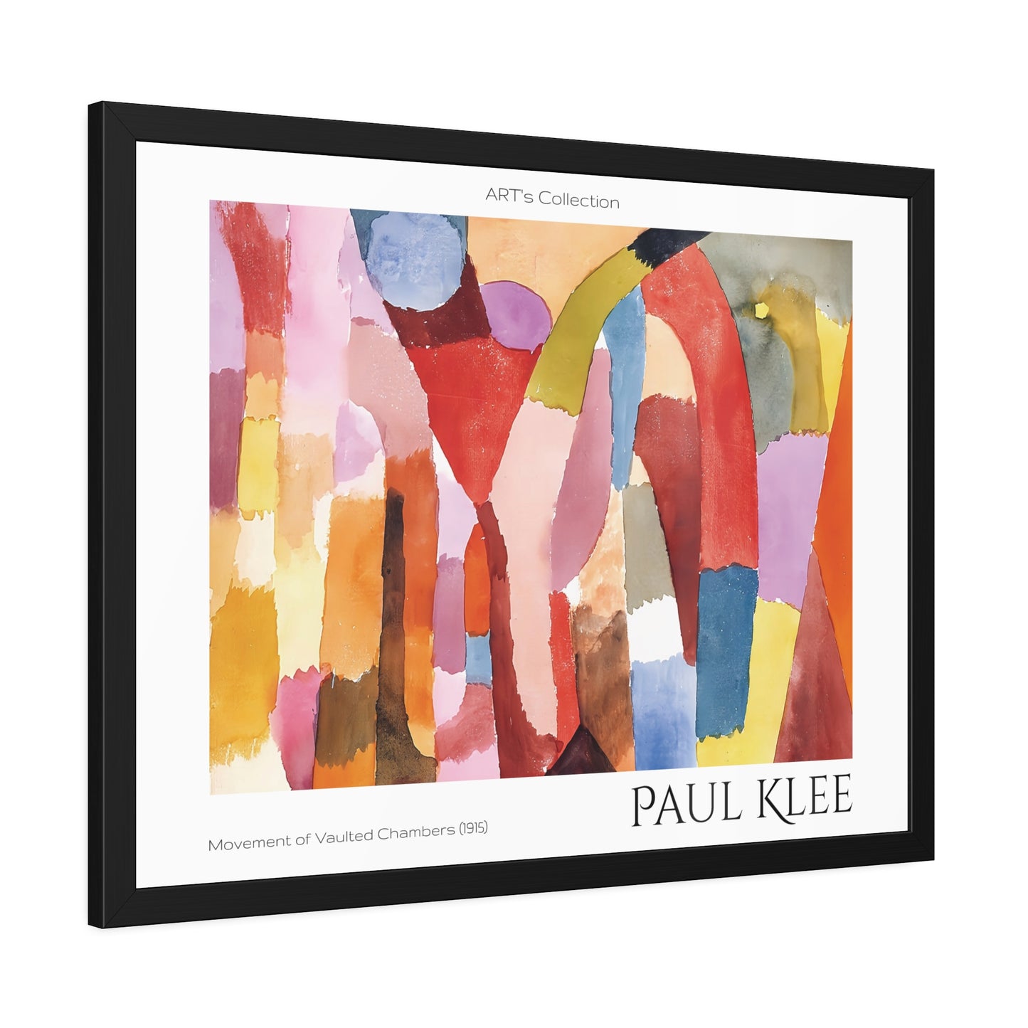Movement of Vaulted Chambers (1915) by Paul Klee / Affiche Encadrée série ART's Collection