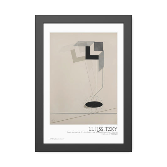 Kestnermappe Proun, Rob. Levnis and Chapman GmbH Hannover #2 (1923) by El Lissitzky / Affiche Encadrée série ART's Collection