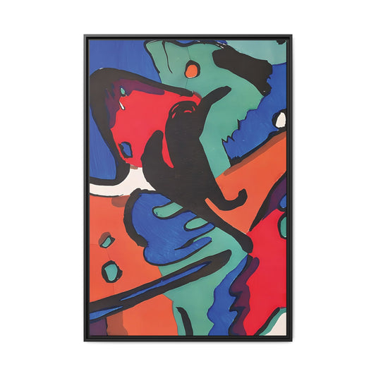 Wassily Kandinsky / Le Cavalier Bleu (1912) / Toile encadrée sur caisse américaine