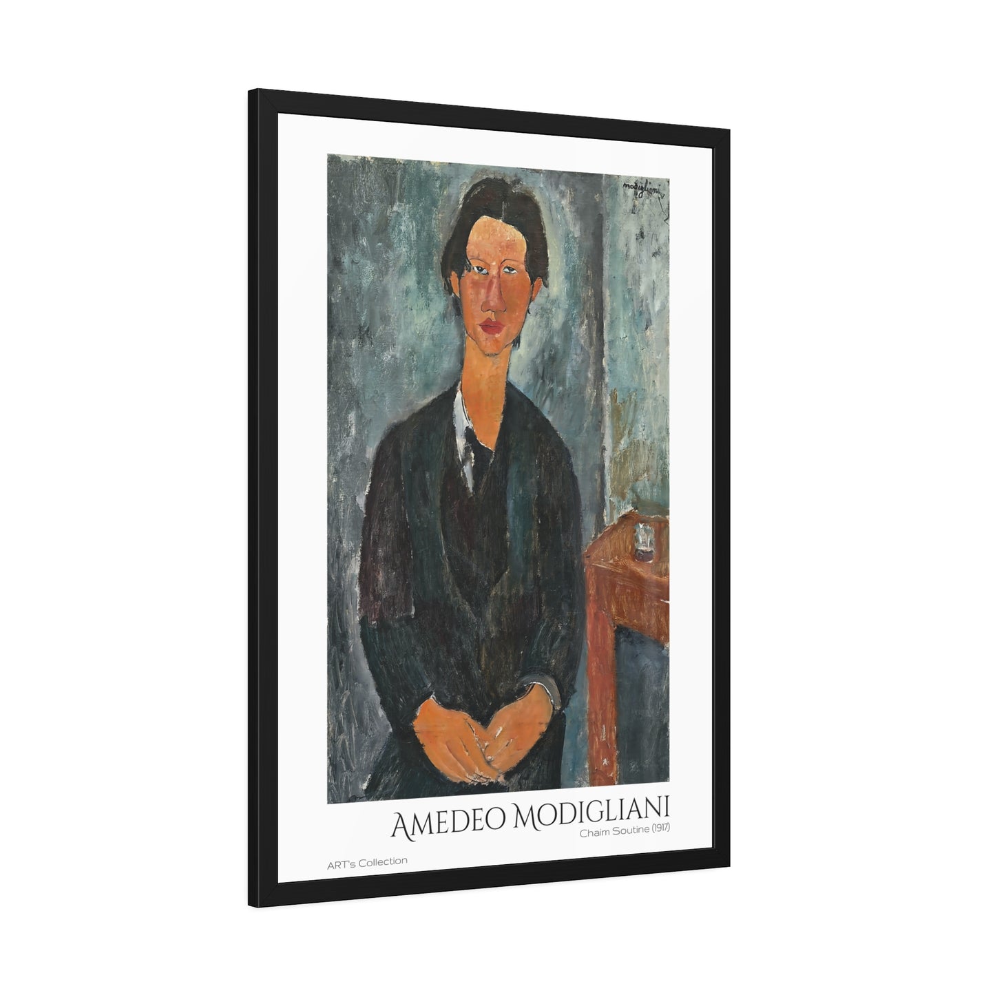 Chaim Soutine (1917) by Amedeo Modigliani / Affiche Encadrée série ART's Collection