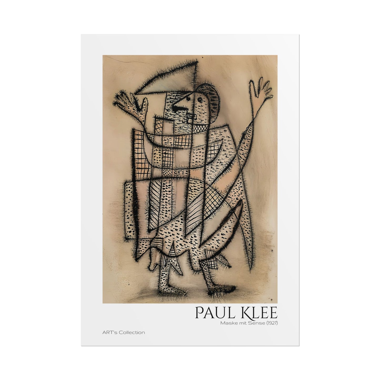 Maske mit Sense (1927) by Paul Klee / Affiche imprimée - Série ART's Collection