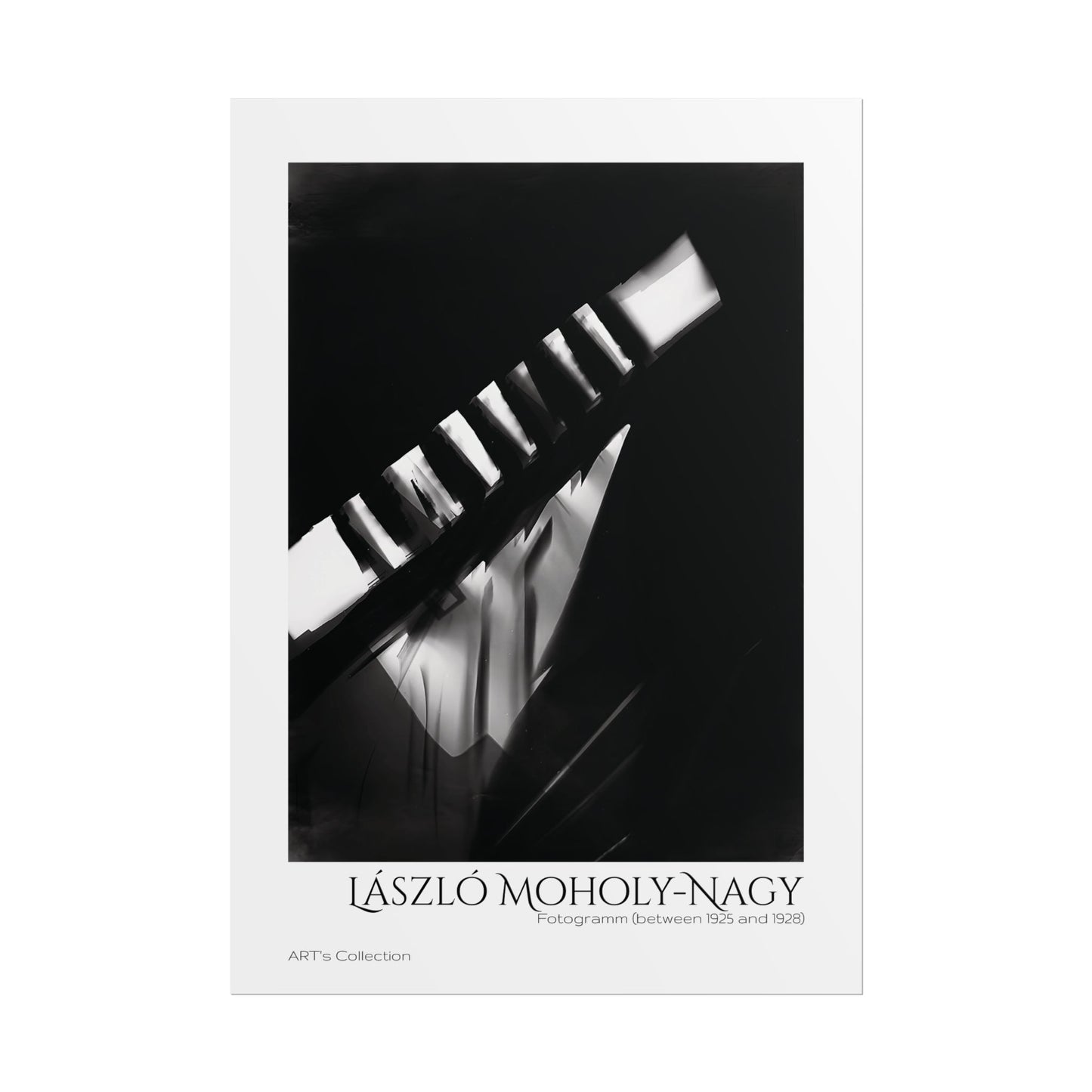 Fotogramm (between 1925 and 1928) by László Moholy-Nagy / Affiche imprimée - Série ART's Collection