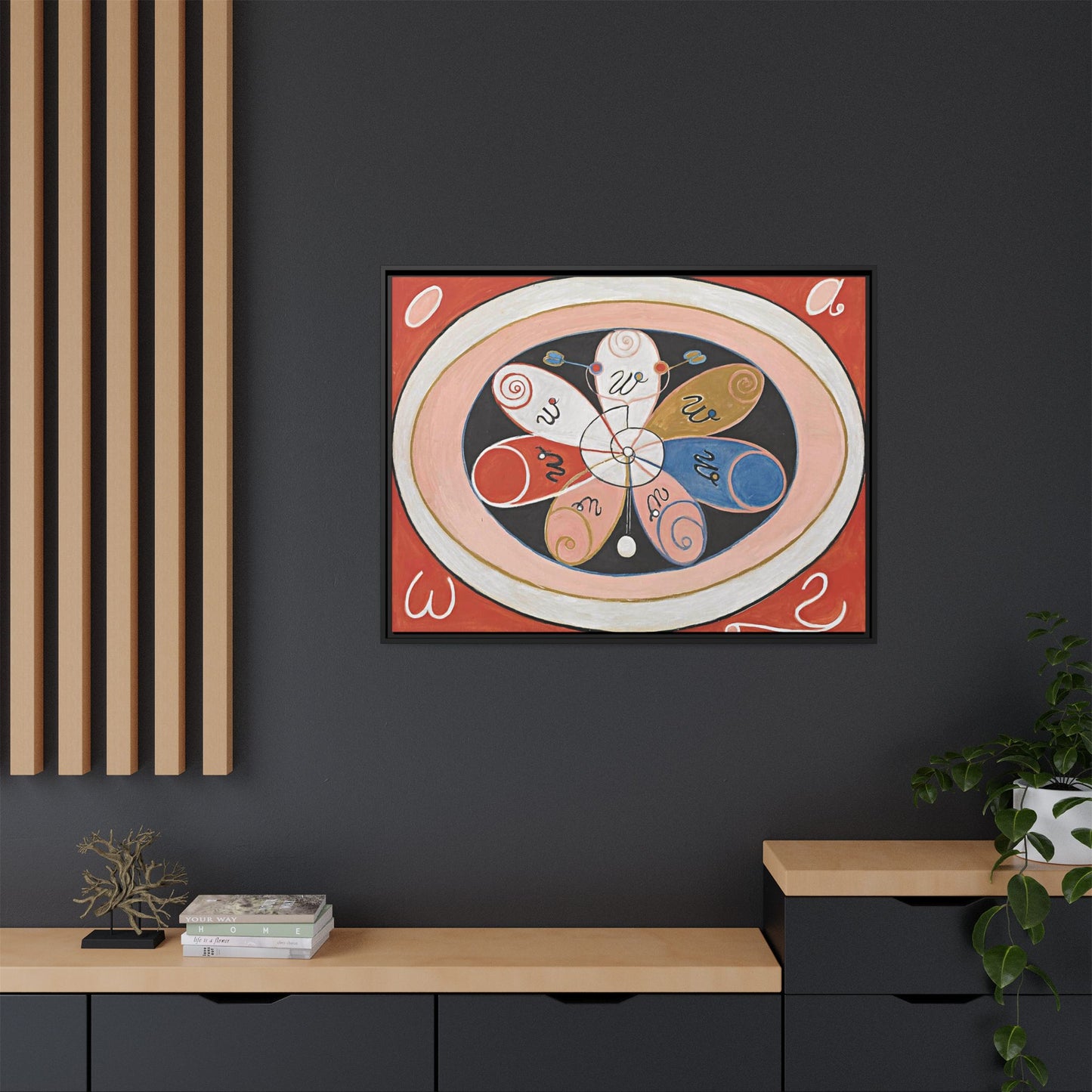 Evolution, No. 15, Group IV, The Seven-pointed Stars (1907) byHilma af Klint / Toile encadrée sur caisse américaine