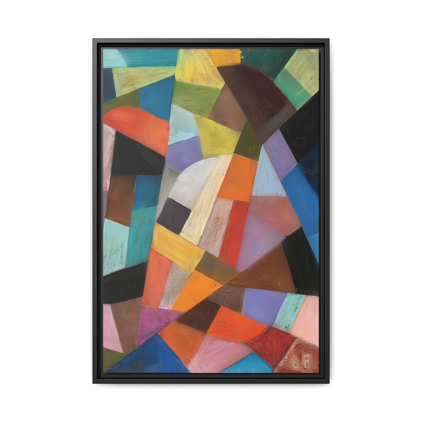 Untitled (1938) by Otto Freundlich / Toile encadrée sur caisse américaine