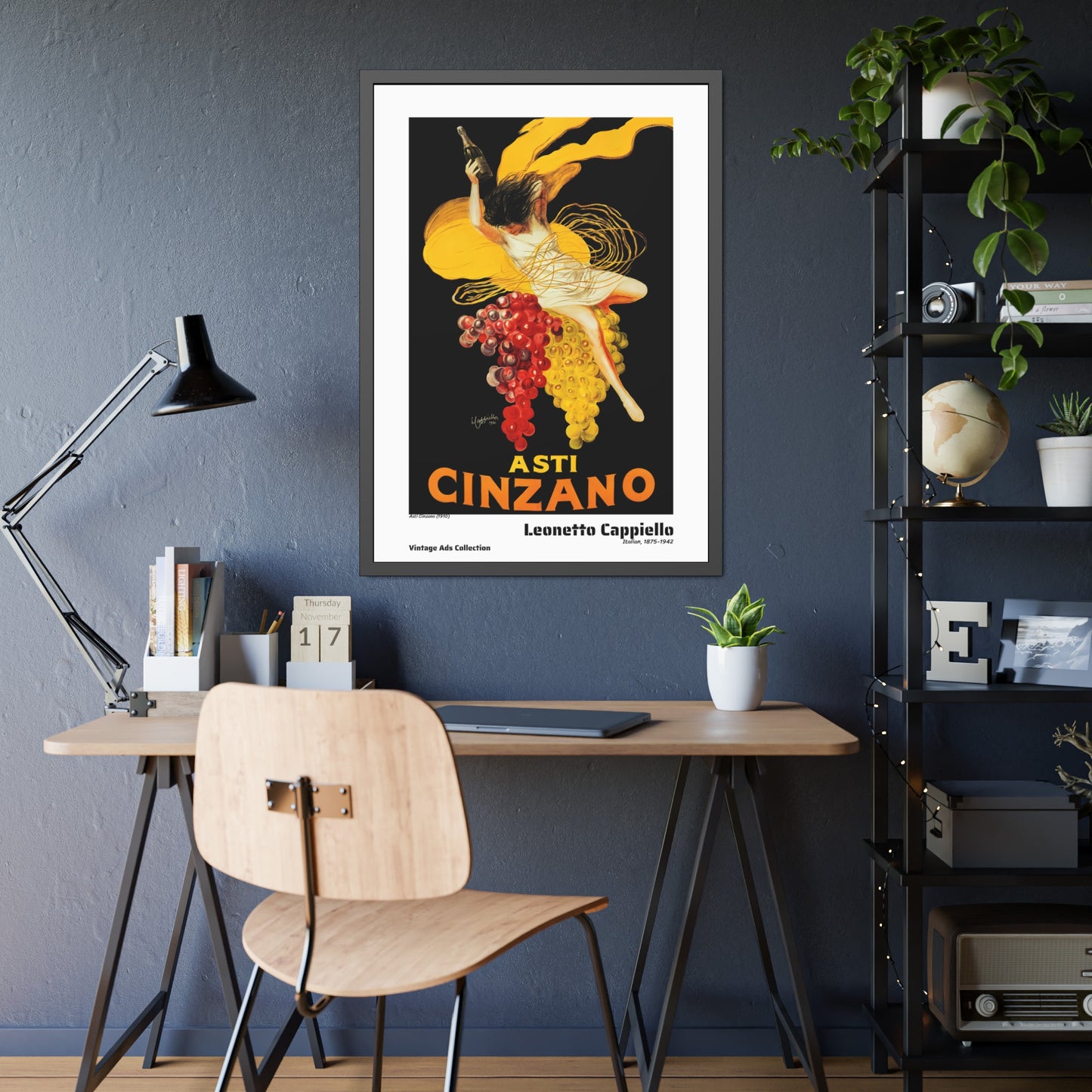 Asti Cinzano (1910) by Leonetto Cappiello / Affiche Encadrée Série Vintage Ads Collection