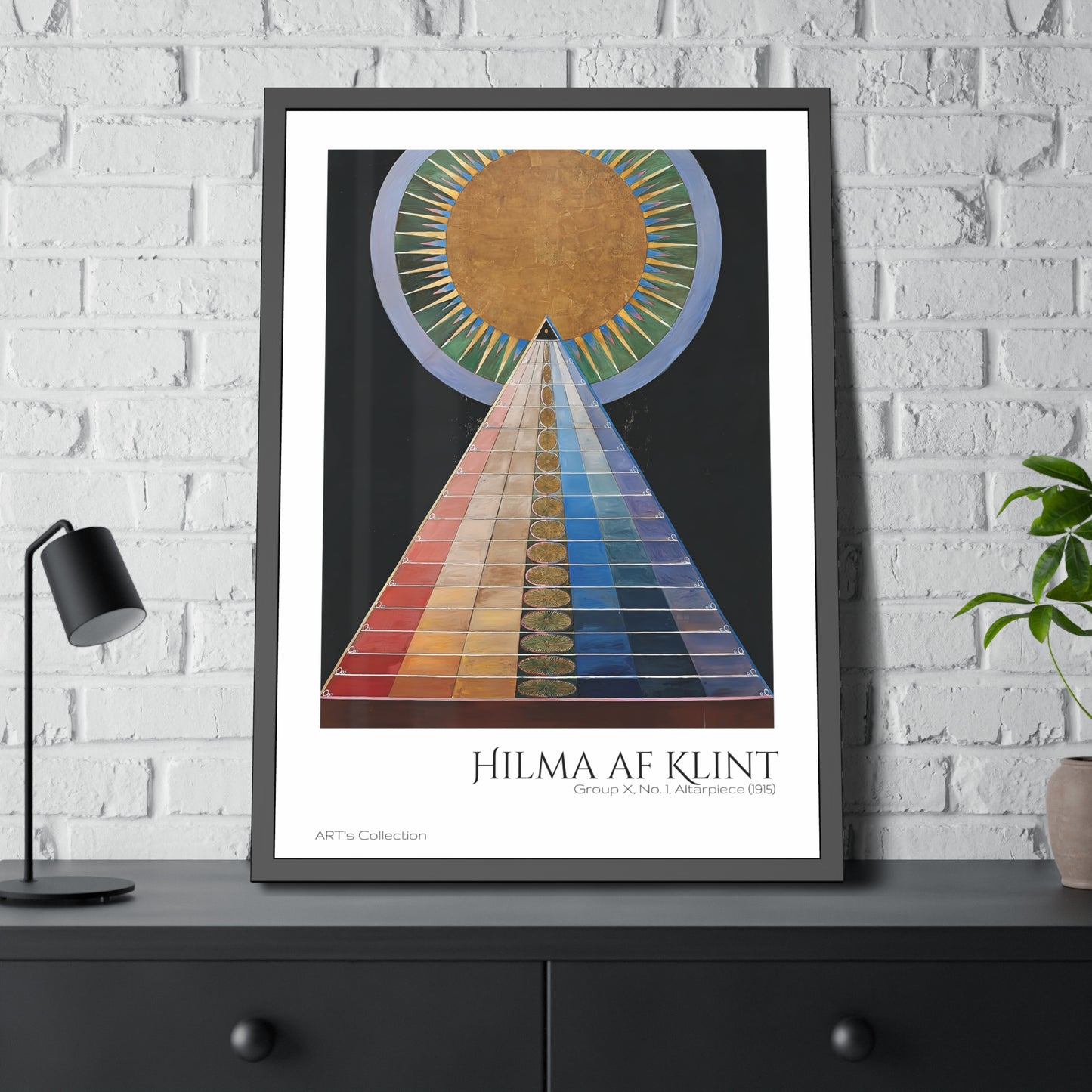 Group X No 1 Altarpiece (1915) by Hilma af Klint / Affiche Encadrée série ART's Collection