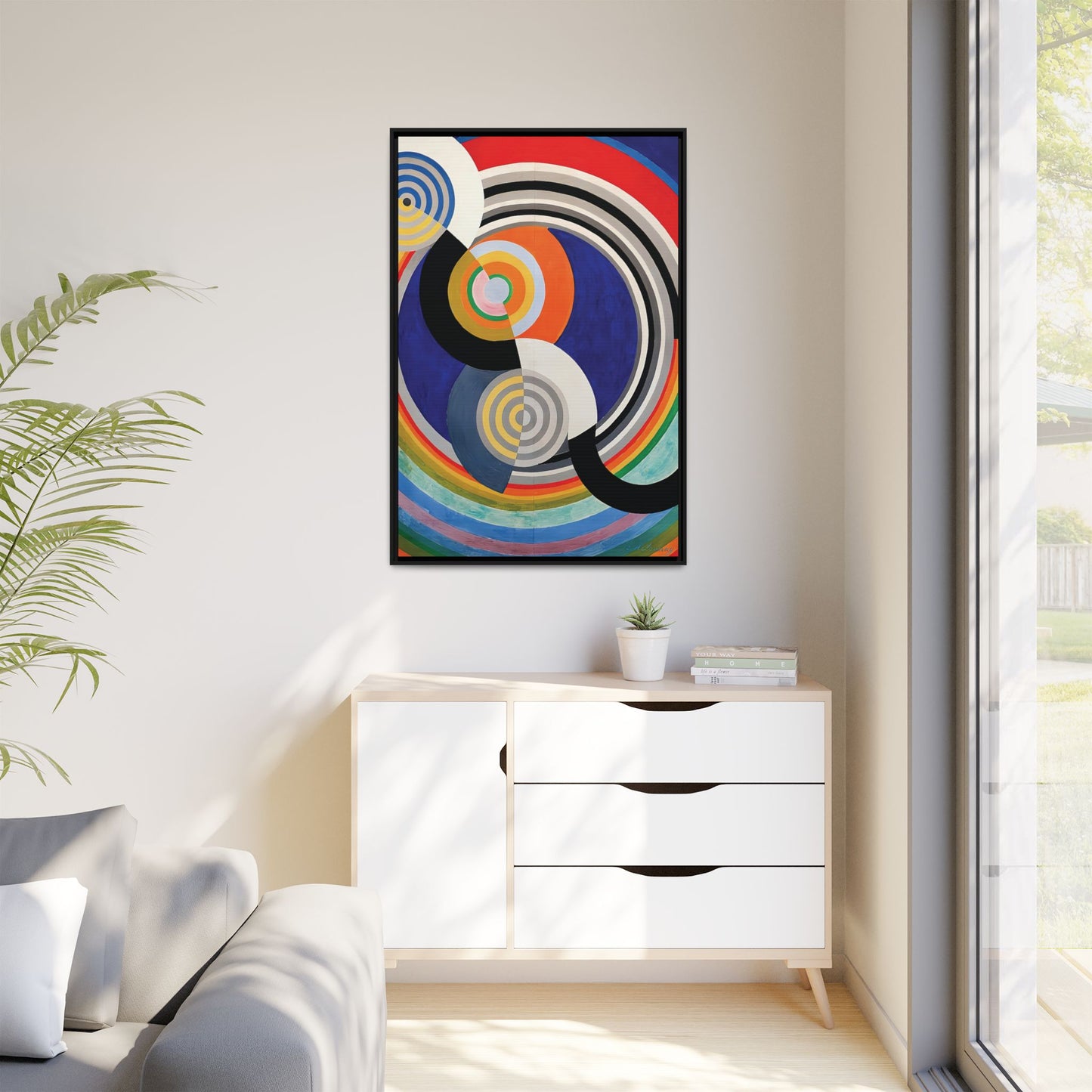 Rythme Numéro 2 (1938) by Robert Delaunay / Toile encadrée sur caisse américaine