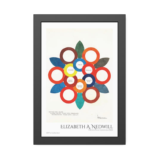 Centre Pure Colors (ca 1900) by Elizabeth A. Nedwill / Affiche Encadrée série ART's Collection
