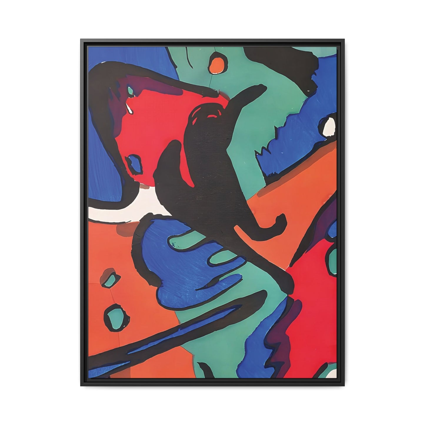 Wassily Kandinsky / Le Cavalier Bleu (1912) / Toile encadrée sur caisse américaine