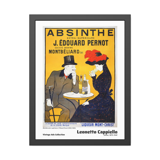 Absinthe extra-supérieure J. Édouard Pernot (1900-1905) by Leonetto Cappiello / Affiche Encadrée Série Vintage Ads Collection