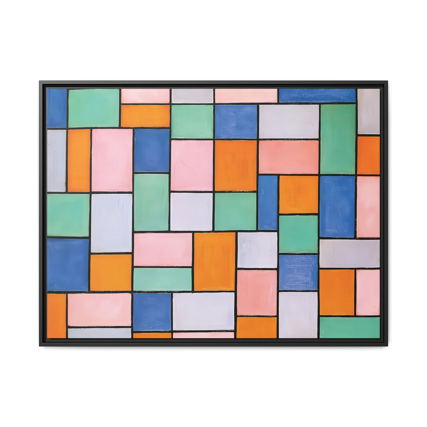 Composition in dissonances (1919) by Theo van Doesburg / Toile encadrée sur caisse américaine