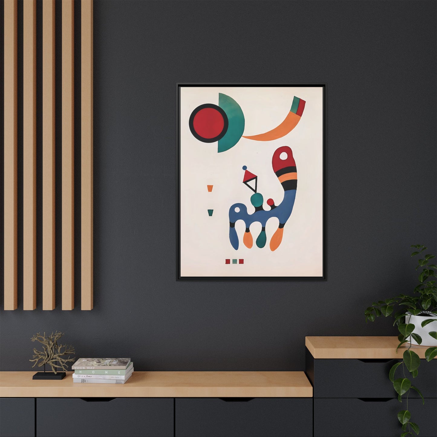 11 Tableaux et 7 Poèmes (1945) by Wassily Kandinsky / Toile encadrée sur caisse américaine