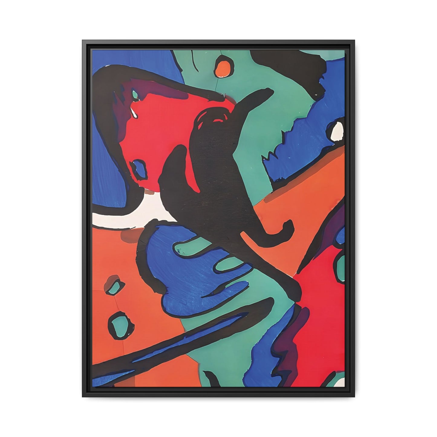 Wassily Kandinsky / Le Cavalier Bleu (1912) / Toile encadrée sur caisse américaine