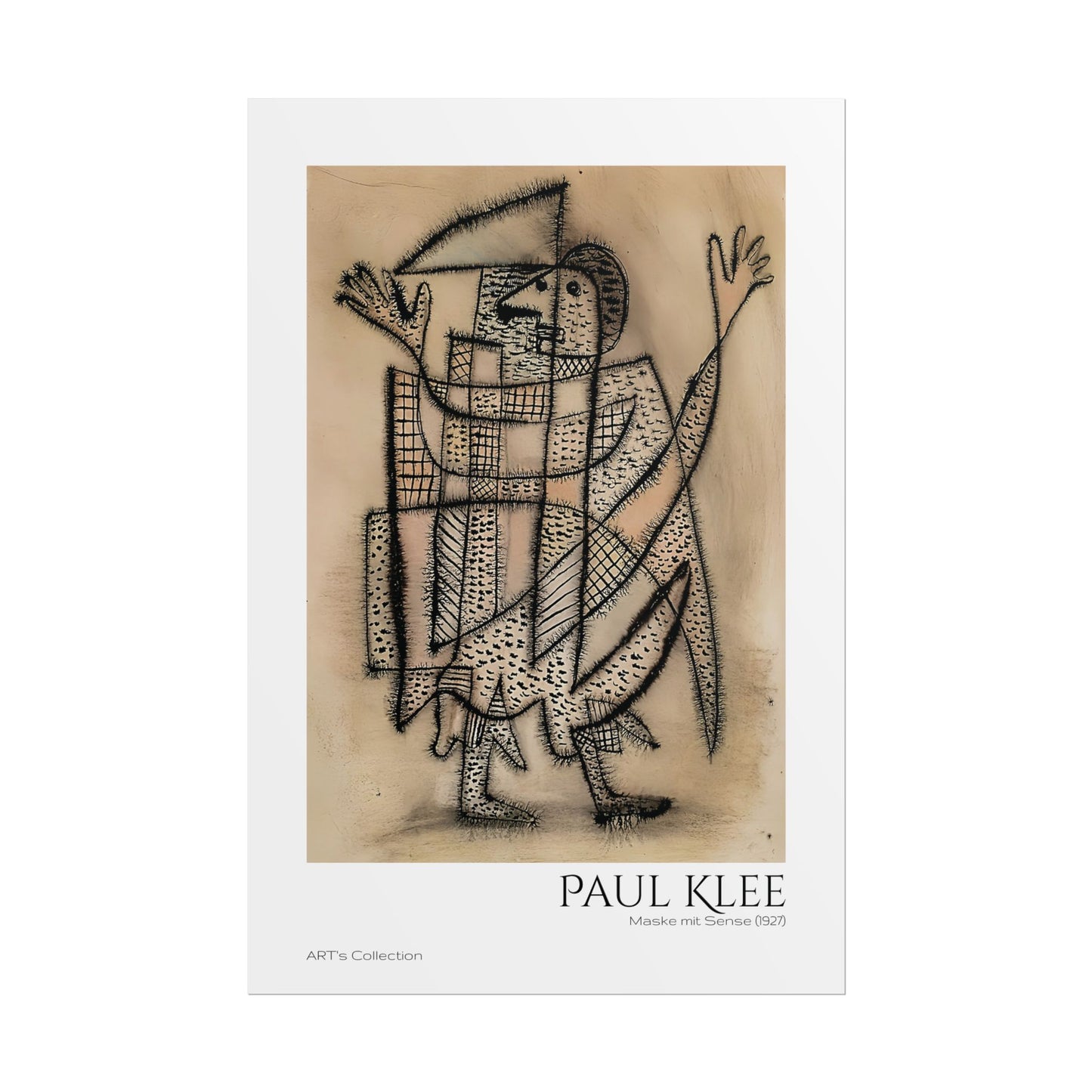 Maske mit Sense (1927) by Paul Klee / Affiche imprimée - Série ART's Collection
