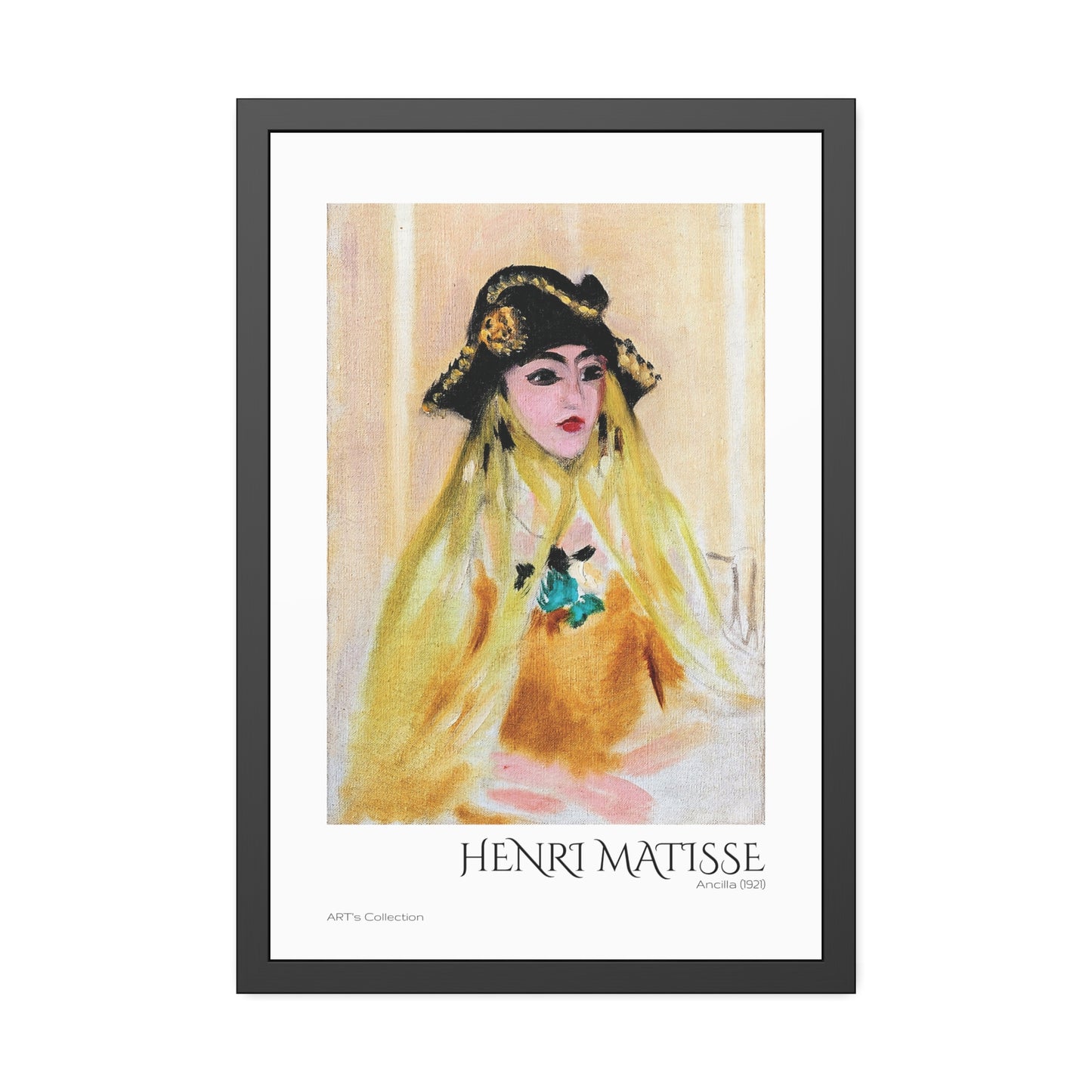Ancilla (1921) by Henri Matisse / Affiche Encadrée série ART's Collection