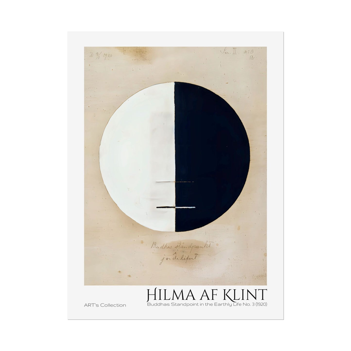Buddhas Standpoint in the Earthly Life No. 3 (1920) by Hilma af Klint / Affiche imprimée - Série ART's Collection