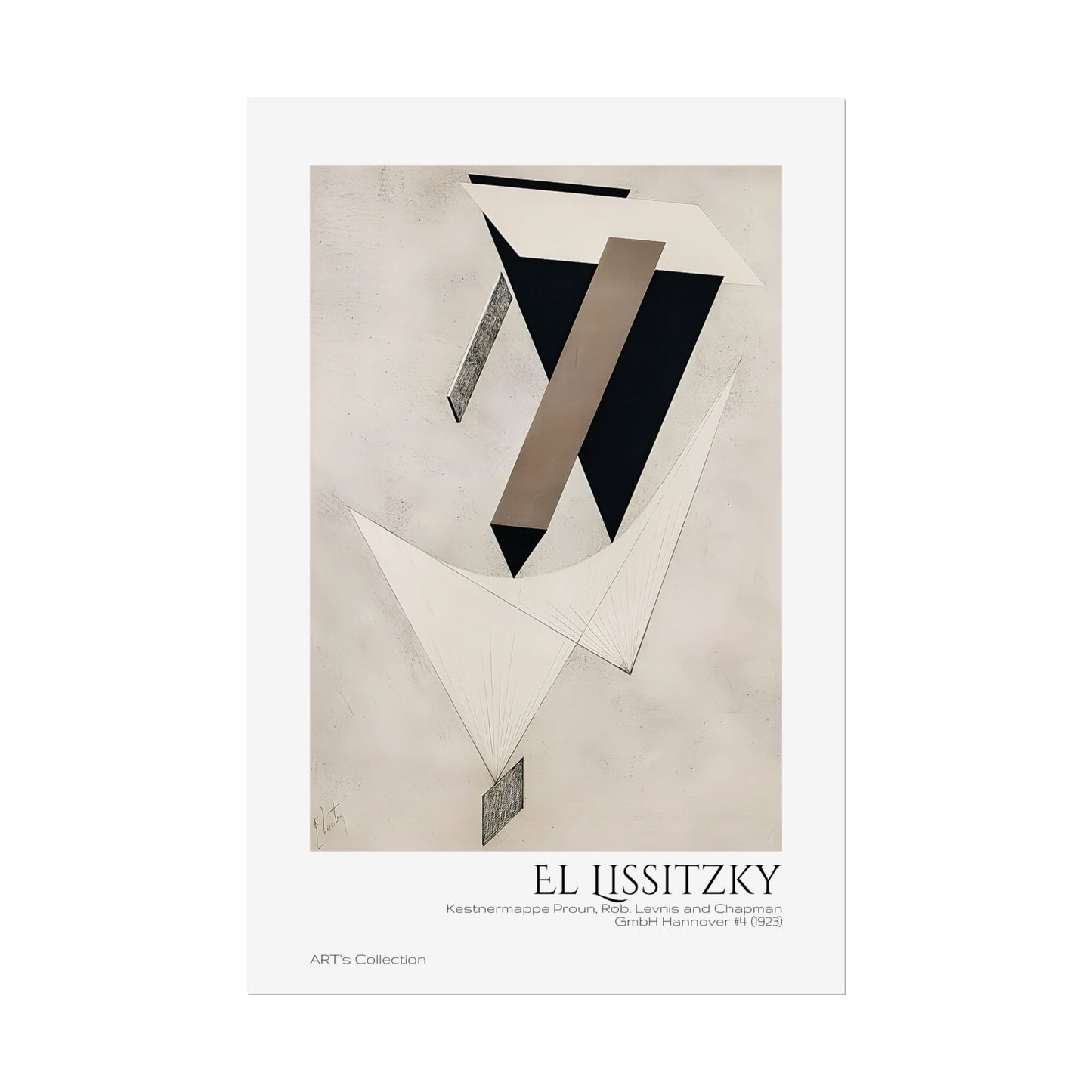 Kestnermappe Proun, Rob. Levnis and Chapman GmbH Hannover #4 (1923) by El Lissitzky / Affiche imprimée - Série ART's Collection