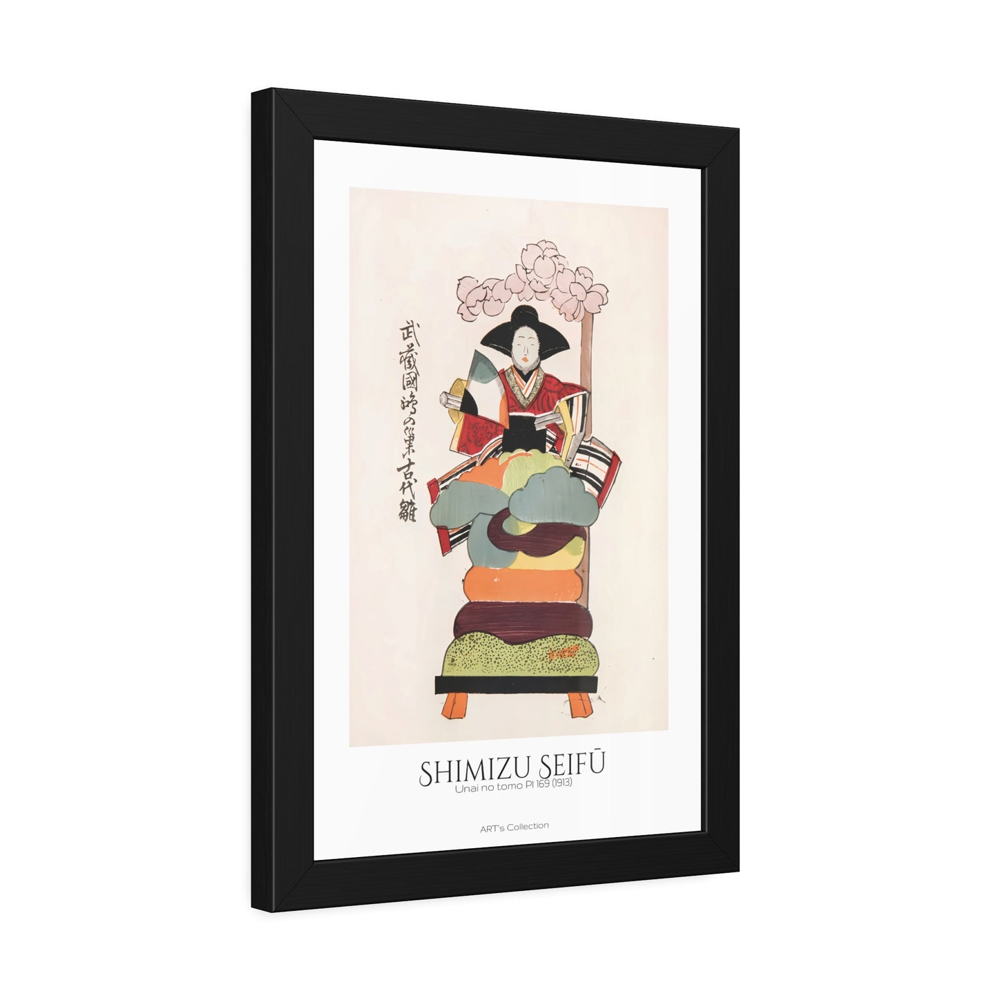 Unai no tomo Pl 169 (1913) by Shimizu Seifu / Affiche Encadrée série ART's Collection