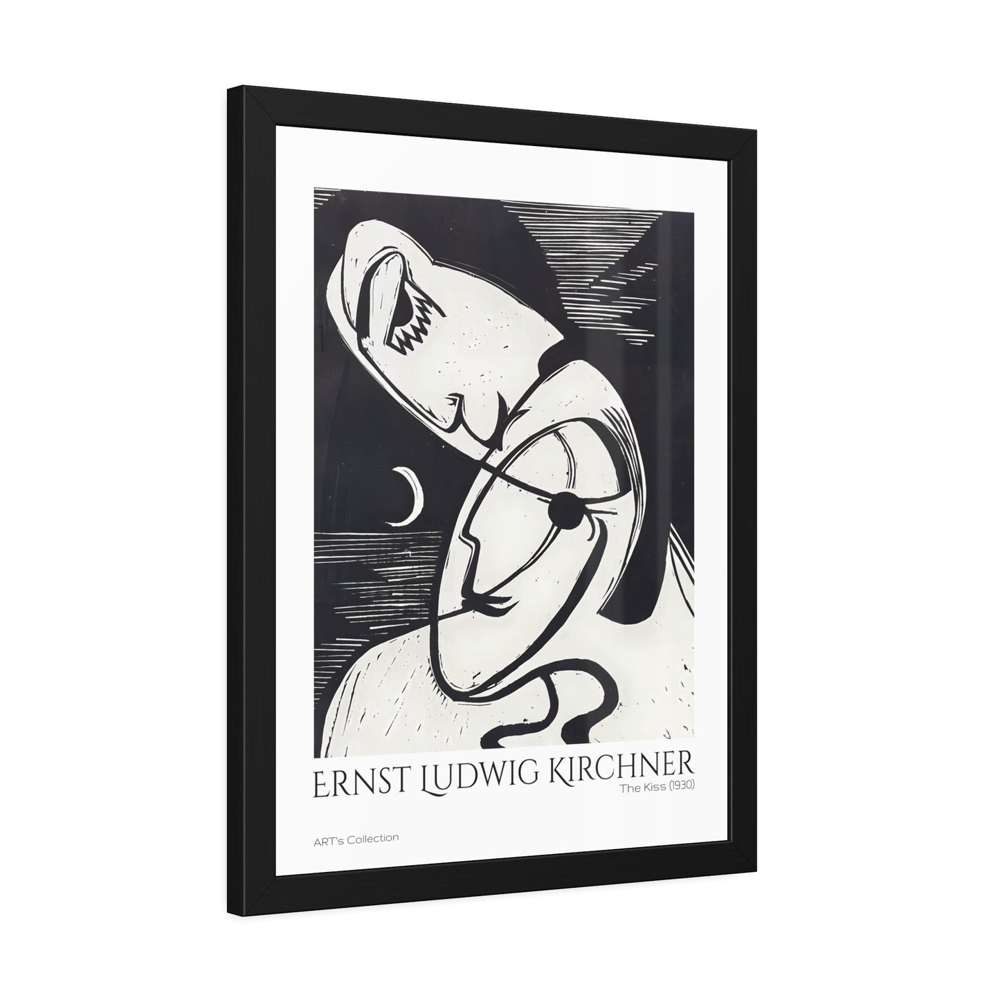 The Kiss (1930) by Ernst Ludwig Kirchner / Affiche Encadrée série ART's Collection