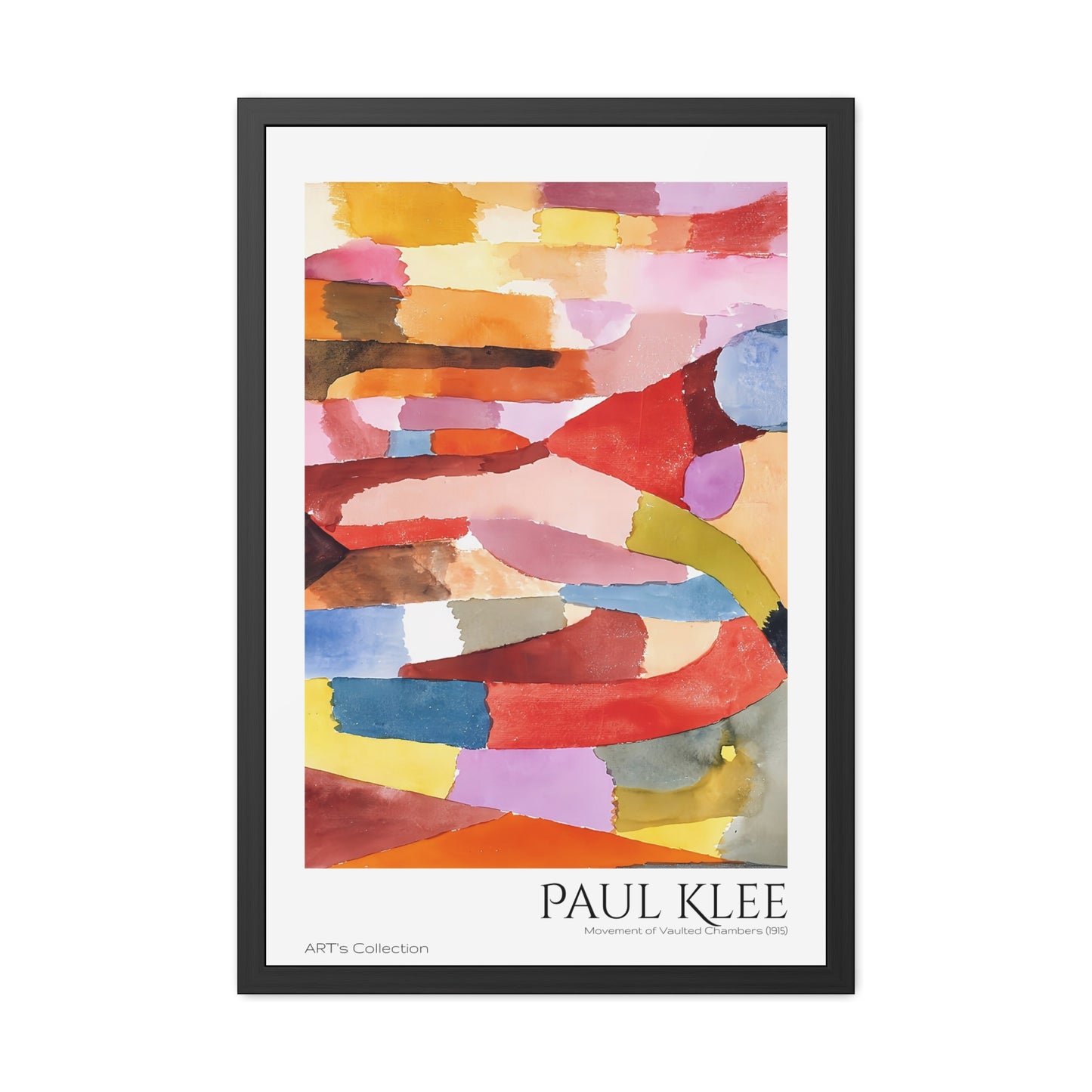 Movement of Vaulted Chambers (1915) by Paul Klee / Affiche Encadrée série ART's Collection