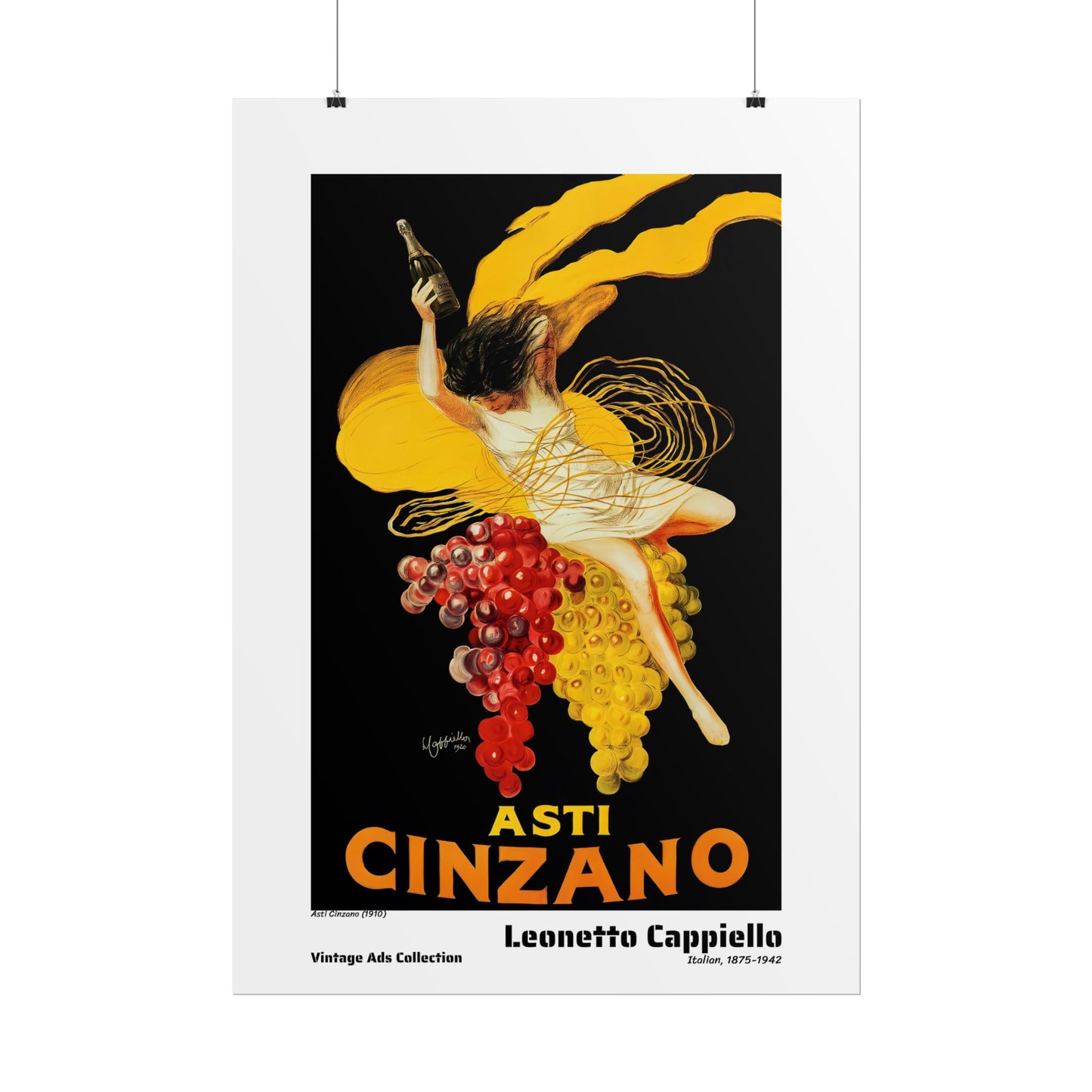 Asti Cinzano (1910) by Leonetto Cappiello / Affiche imprimée - Série Vintage Ads Collection