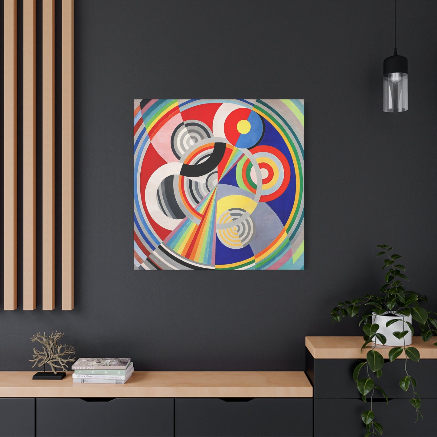 Rythme numéro 1 (1938) by Robert Delaunay / Reproduction Fine Art sur Toile / Large Epaisseur 3.2 cm - 1.25 inch