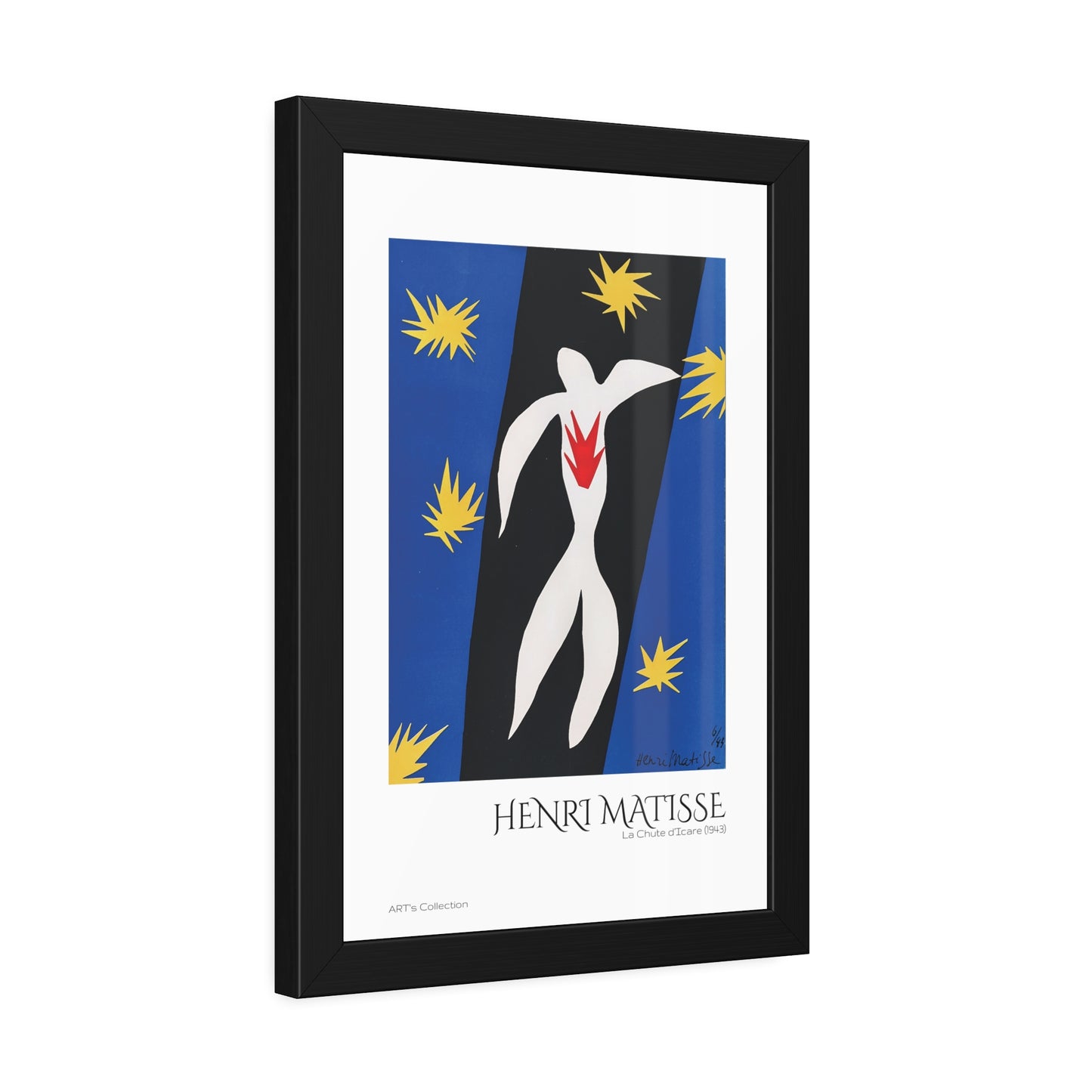 La Chute d'Icare (1943) by Henri Matisse / Affiche Encadrée série ART's Collection