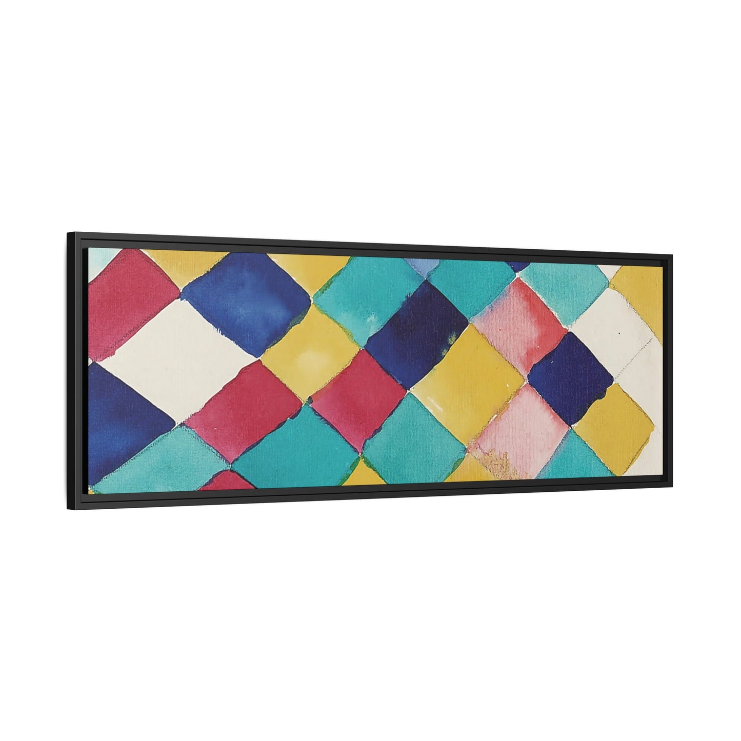 Wassily Kandinsky / Étude des couleurs avec les diamants (1913) / Toile encadrée sur caisse américaine