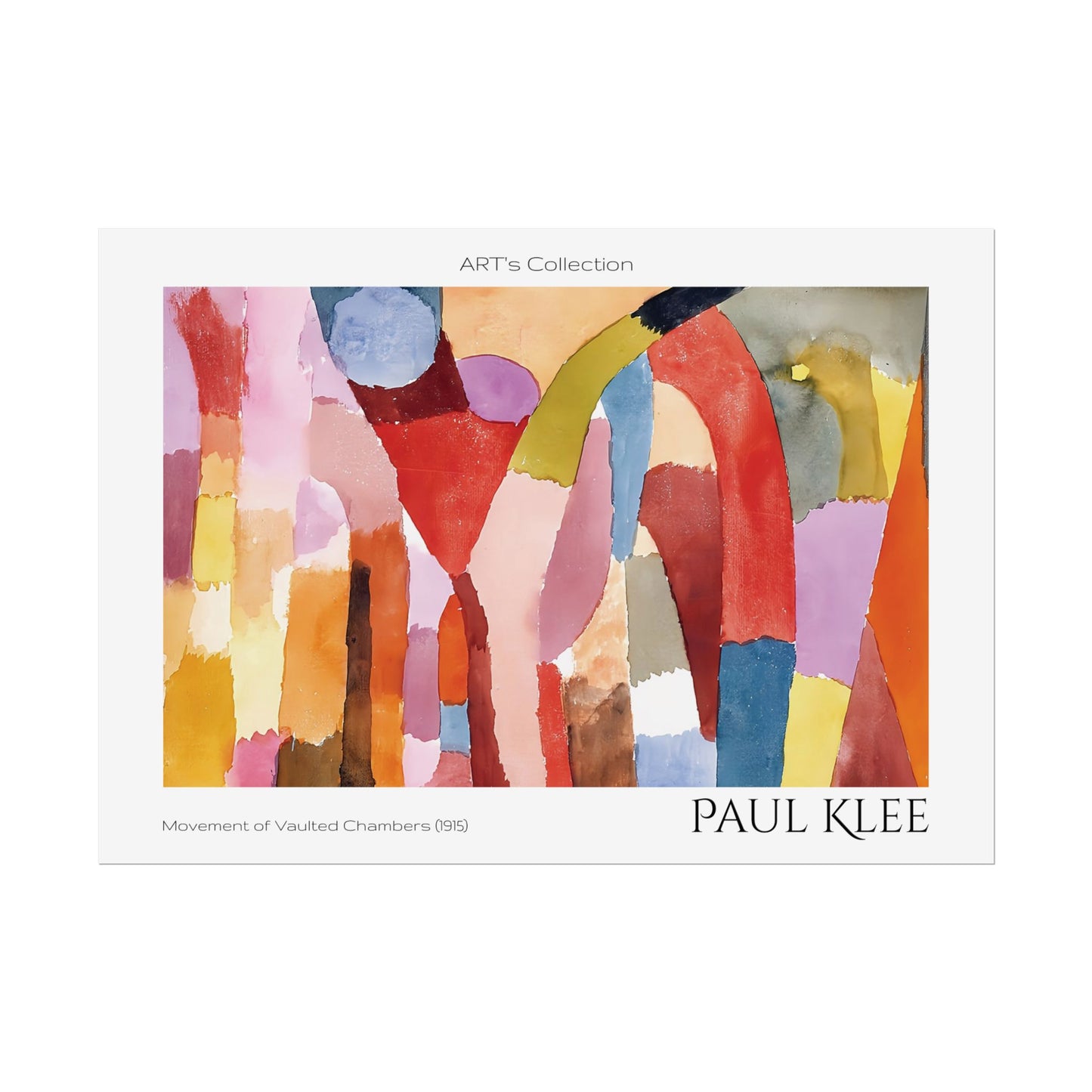 Movement of Vaulted Chambers (1915) by Paul Klee / Affiche imprimée - Série ART's Collection
