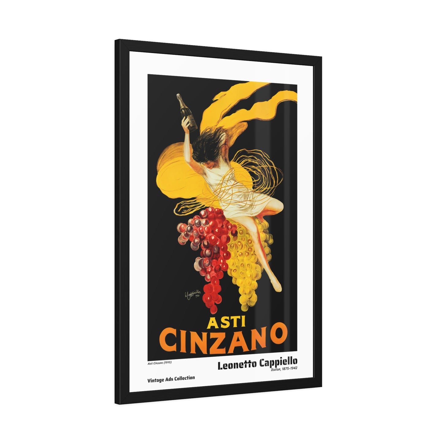 Asti Cinzano (1910) by Leonetto Cappiello / Affiche Encadrée Série Vintage Ads Collection