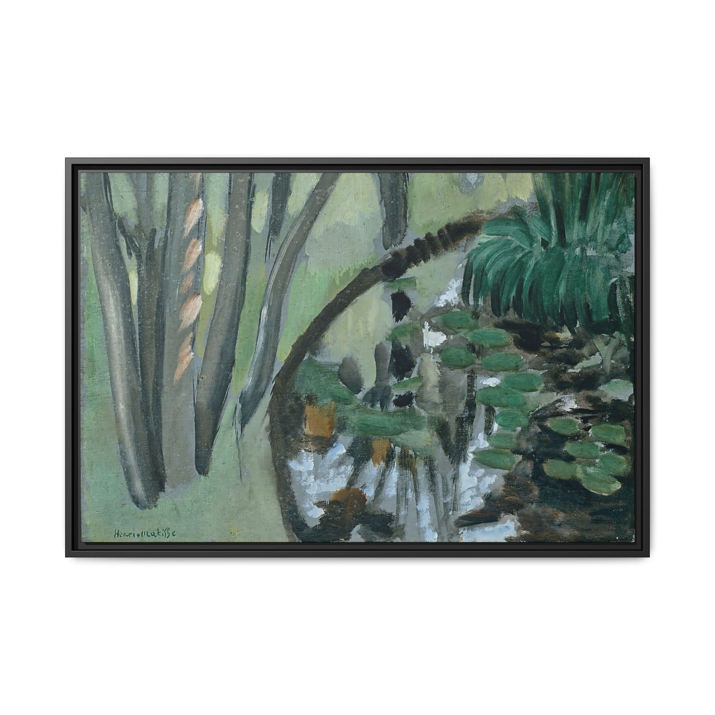 Le ruisseau, Maintenon (1918) by Henri Matisse / Toile encadrée sur caisse américaine