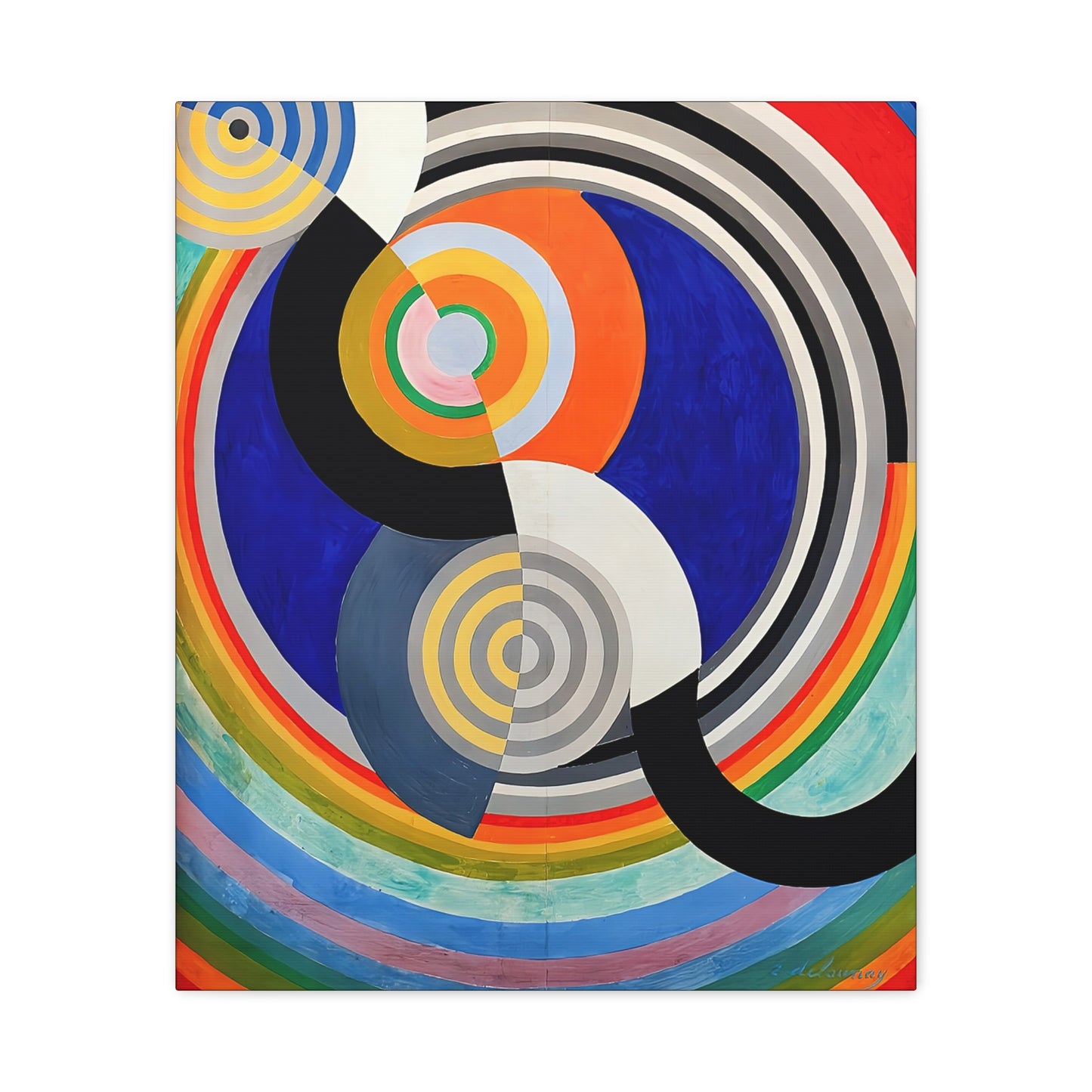 Rythme numéro 2 (1938) by Robert Delaunay / Reproduction Fine Art sur Toile / Epaisseur 3,2cm - 1'25 po