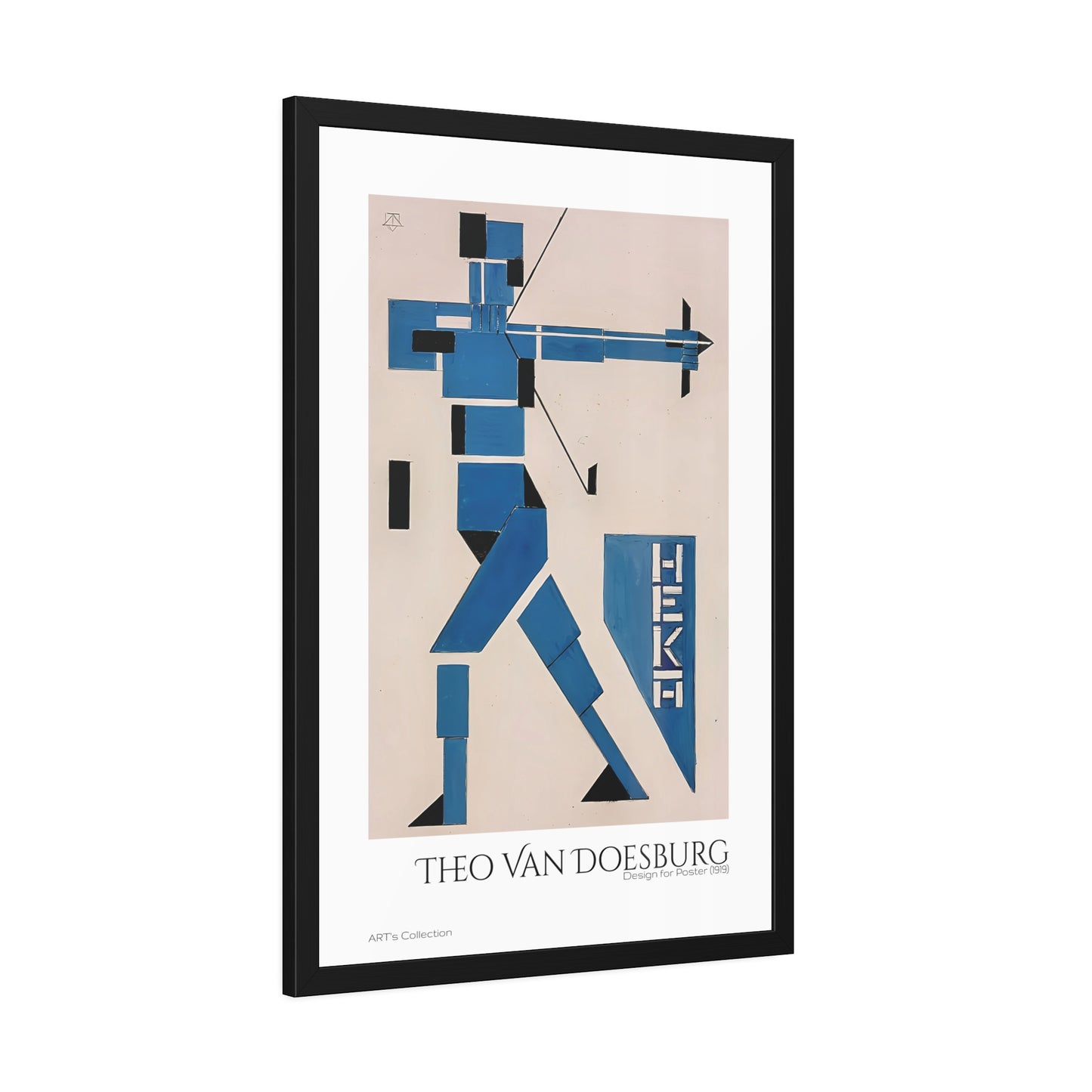 Design for Poster (1919) by Theo van Doesburg / Affiche Encadrée série ART's Collection