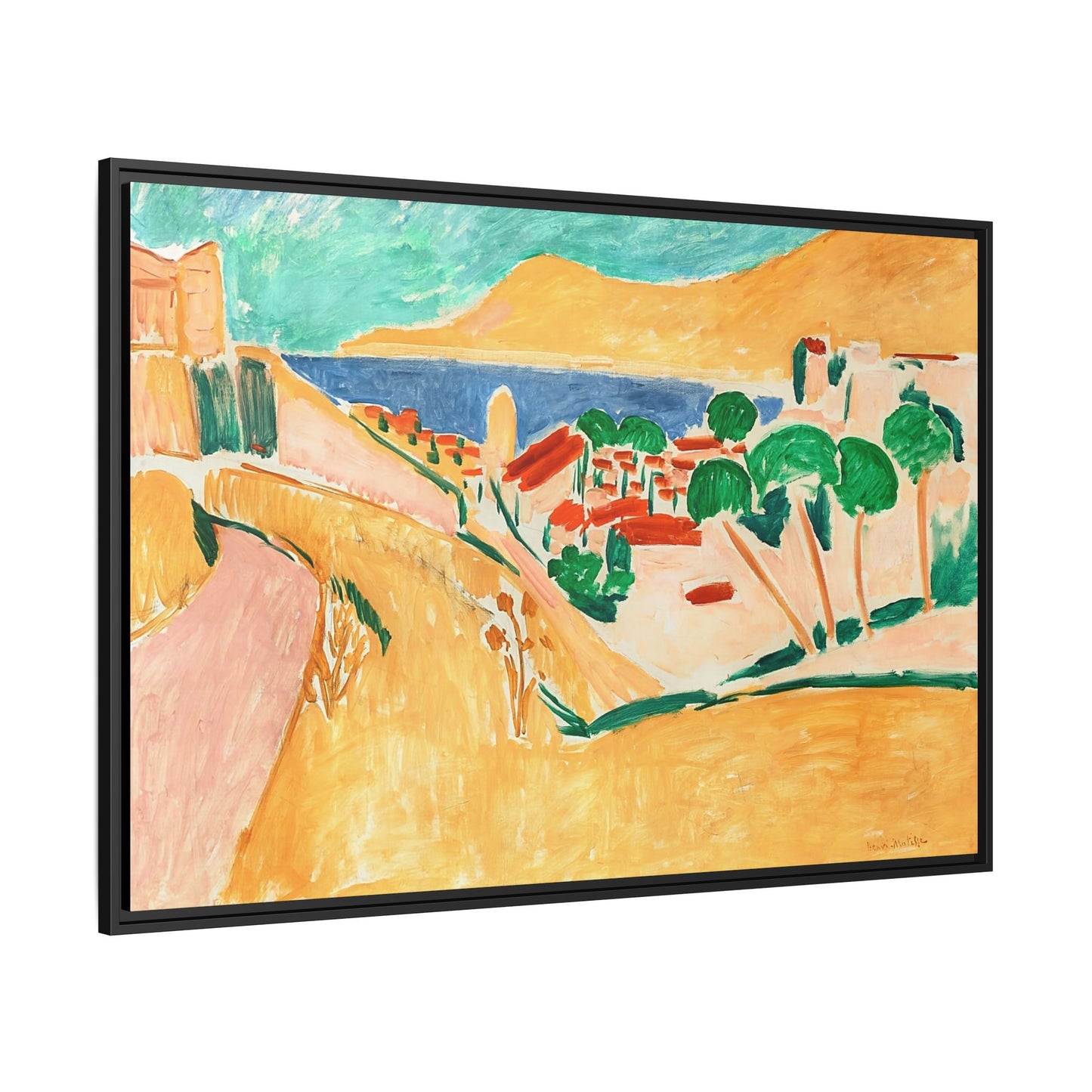 Collioure en août (autour de 1911) by Henri Matisse / Toile encadrée sur caisse américaine