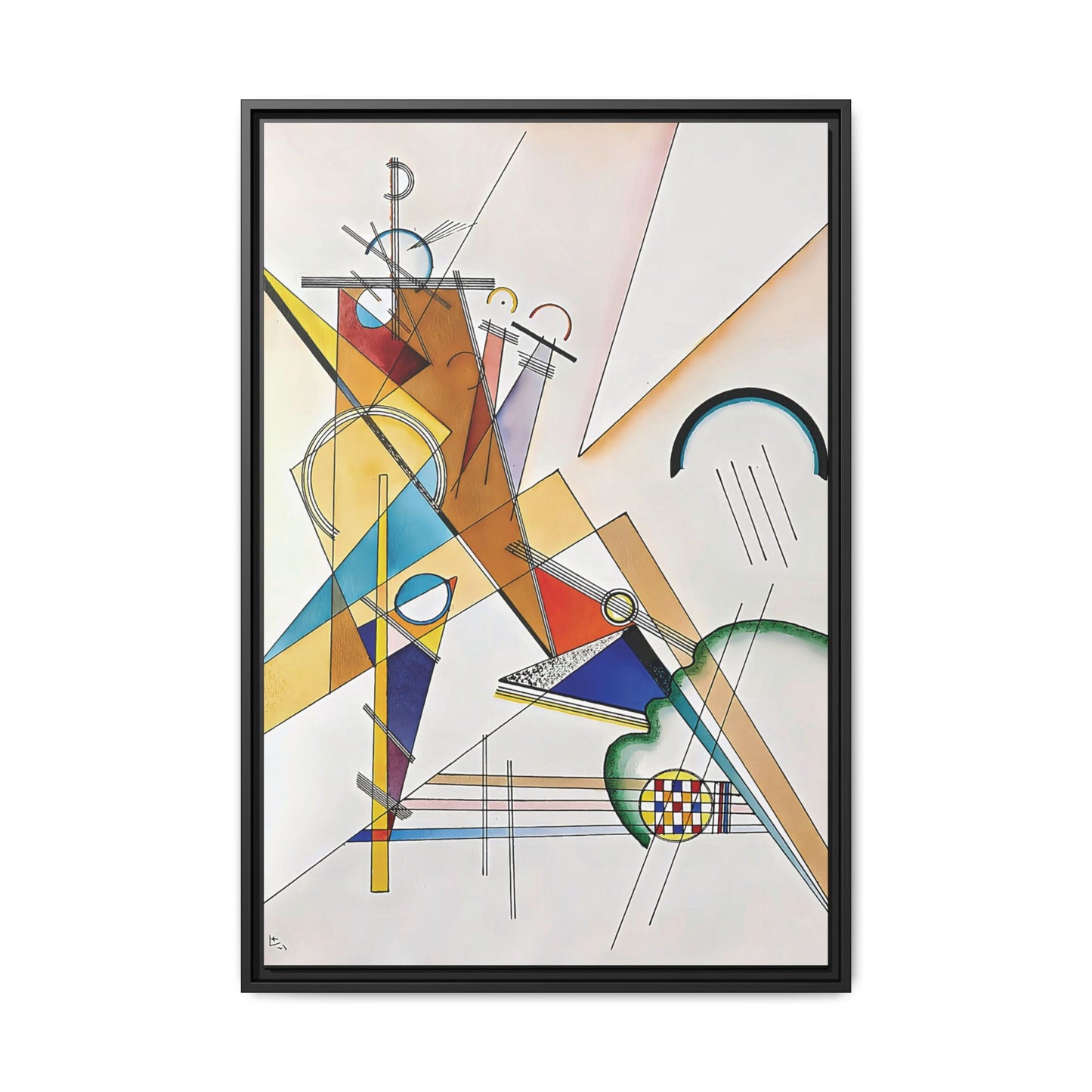 Wassily Kandinsky / Tissu (1923) / Toile encadrée sur caisse américaine