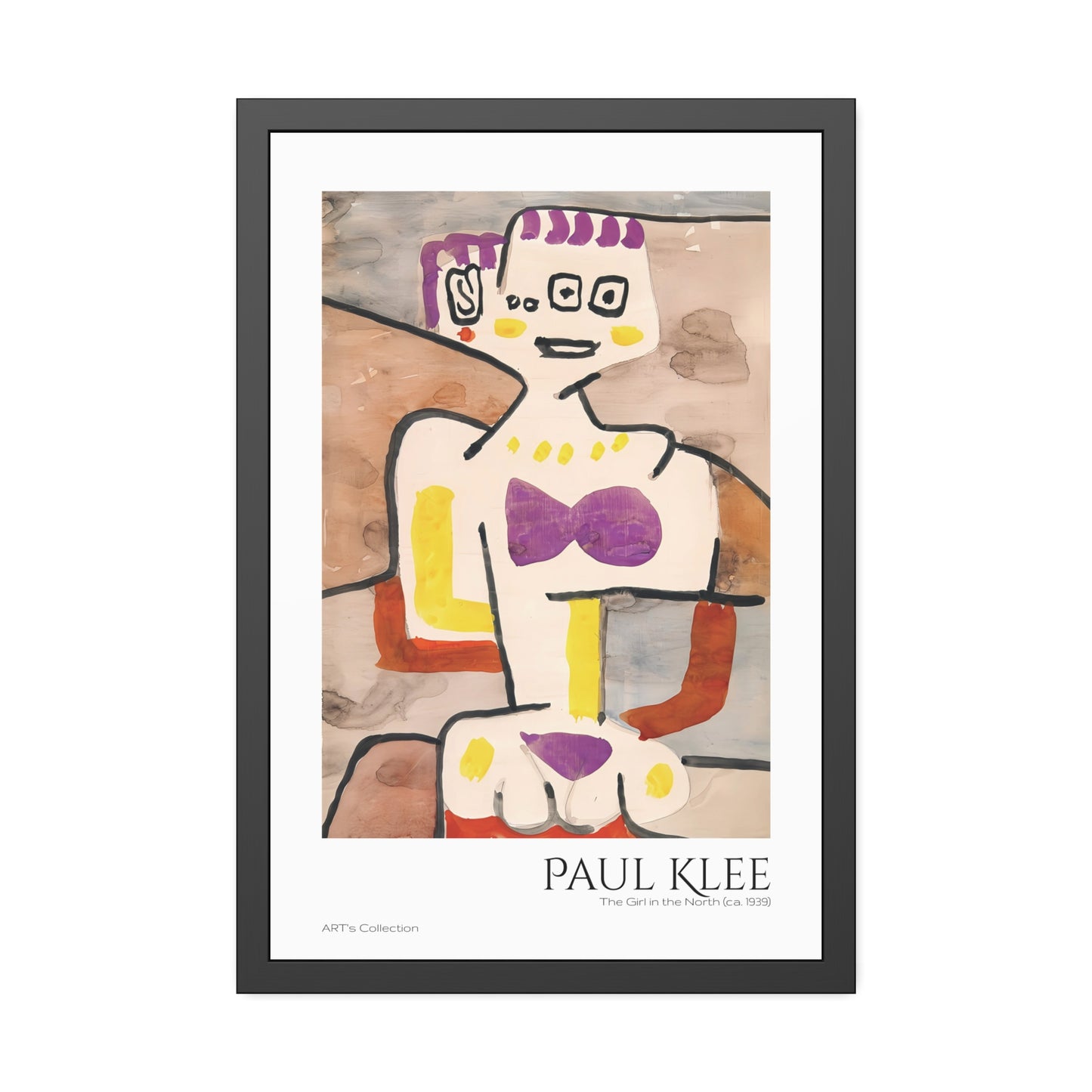 The Girl in the North (ca. 1939) by Paul Klee / Affiche Encadrée série ART's Collection