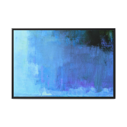 Tableau Contemporain Azuréen "Série Sign Collections" / Toile encadrée sur caisse américaine