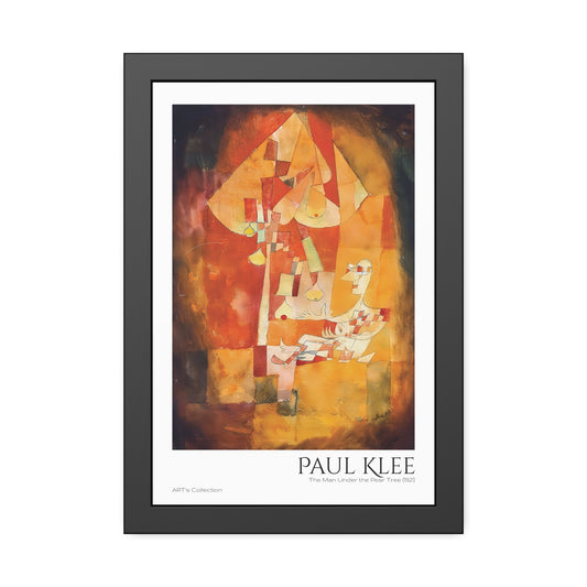 The Man Under the Pear Tree (1921) by Paul Klee / Affiche Encadrée série ART's Collection