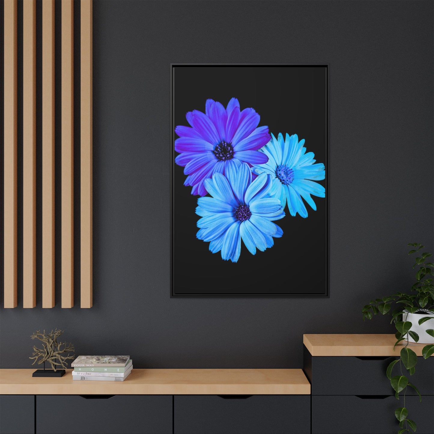 Collection Signature "FLORAL Numéro 2" sur Toile encadrée avec caisse américaine