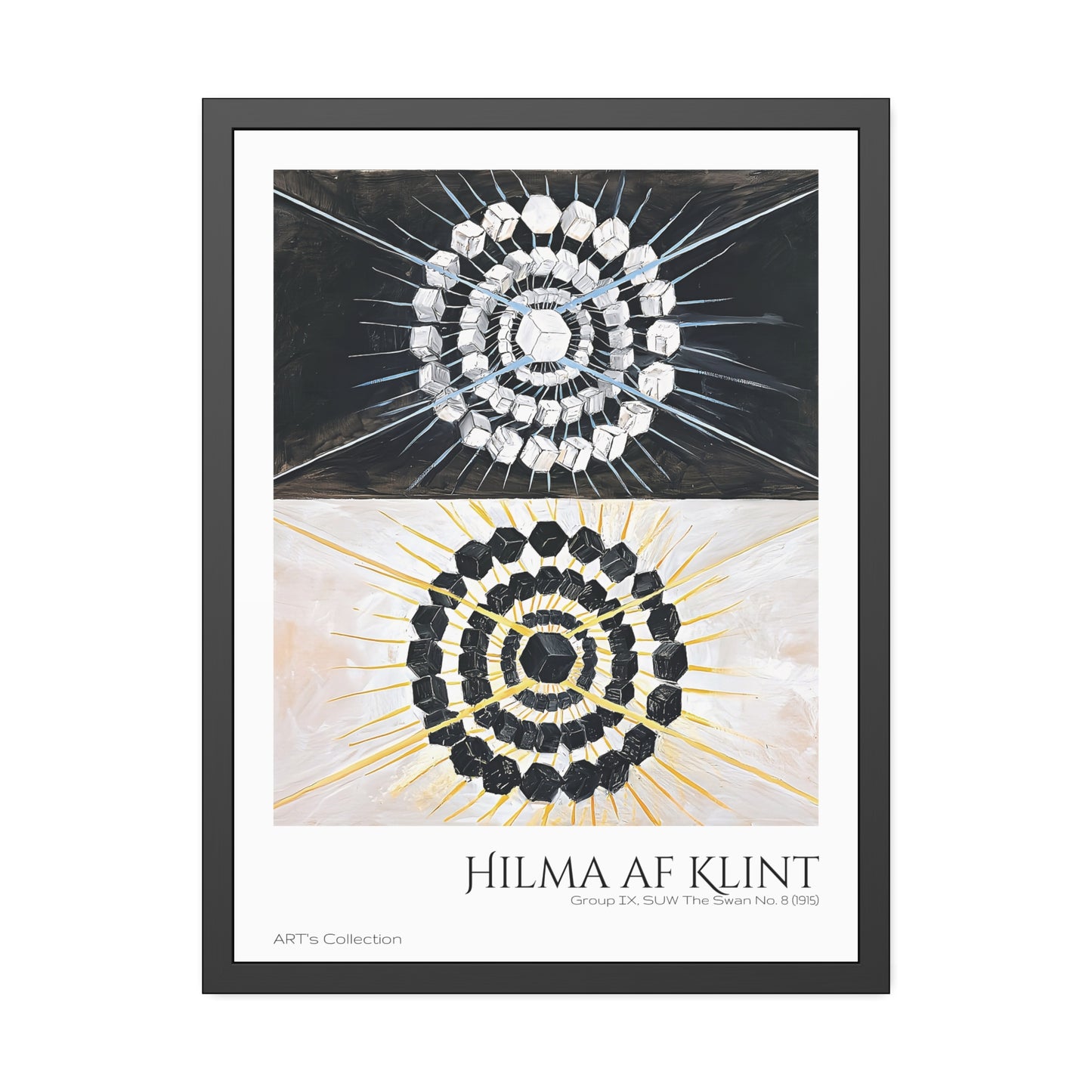 Group IX, SUW The Swan No. 8 (1915) by Hilma af Klint / Affiche Encadrée série ART's Collection