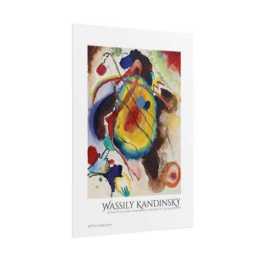 Entwurf zu einem Wandbild für Edwin R. Campbell (1914) by Wassily Kandinsky / Affiche imprimée - Série ART's Collection