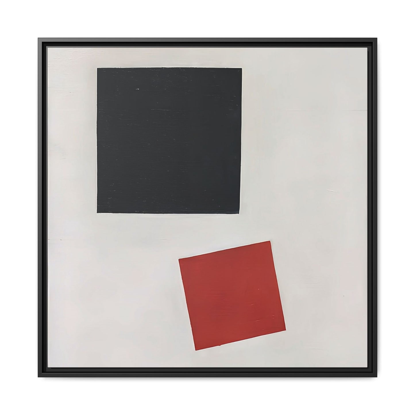 Black Square and Red Square (1915) by Kazimir Malevich / Toile encadrée sur caisse américaine