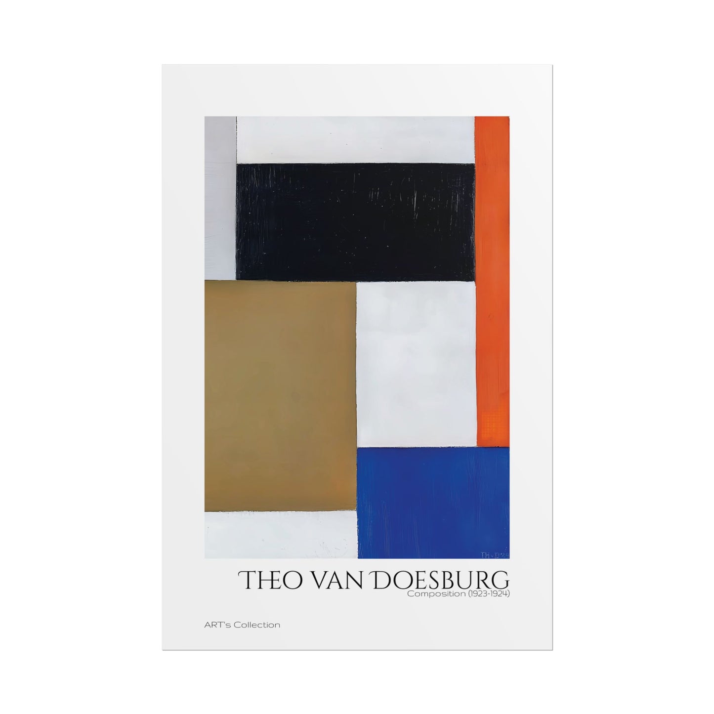 Composition (1923-1924) by Theo van Doesburg / Affiche imprimée - Série ART's Collection