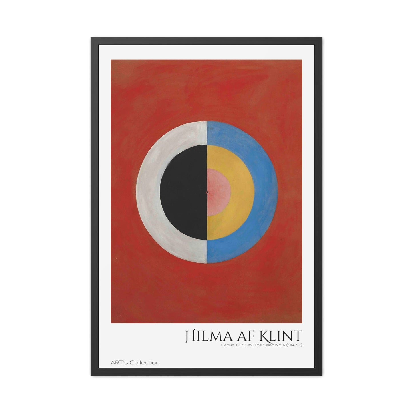 Group IX,SUW, No. 17. The Swan, No. 17 (1914-1915) by Hilma af Klint / Affiche Encadrée série ART's Collection