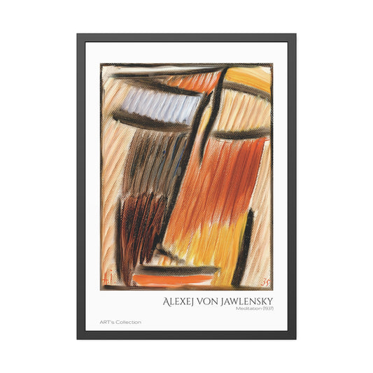Meditation (1937) by Alexej von Jawlensky / Affiche Encadrée série ART's Collection