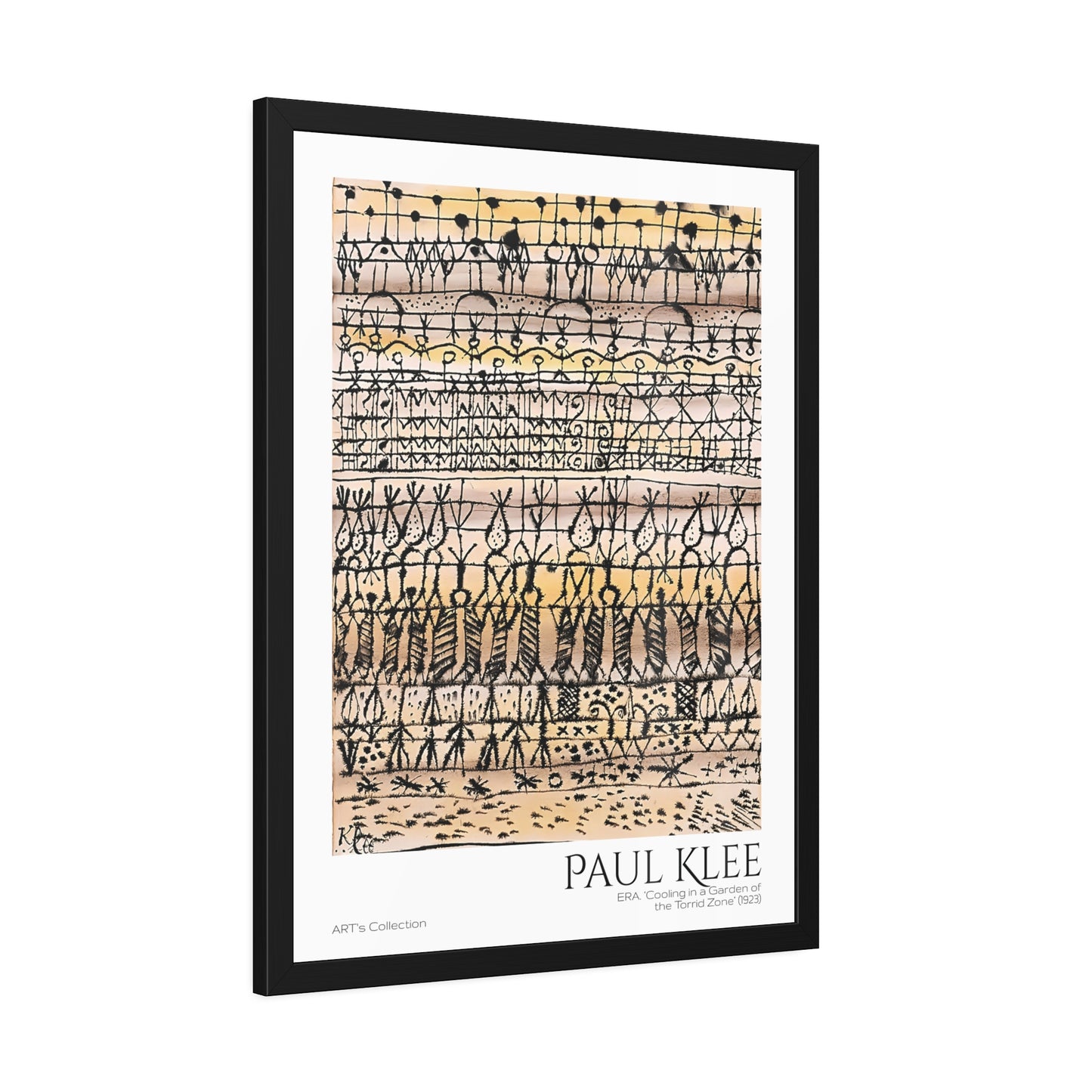 ERA. Cooling in a Garden of the Torrid Zone (1923) by Paul Klee / Affiche Encadrée série ART's Collection