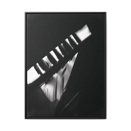 Fotogramm - between 1925 and 1928 by László Moholy-Nagy / Toile encadrée sur caisse américaine